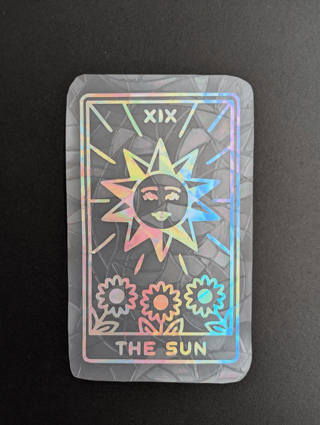 Suncatcher stickers "Carte de Tarot Soleil"